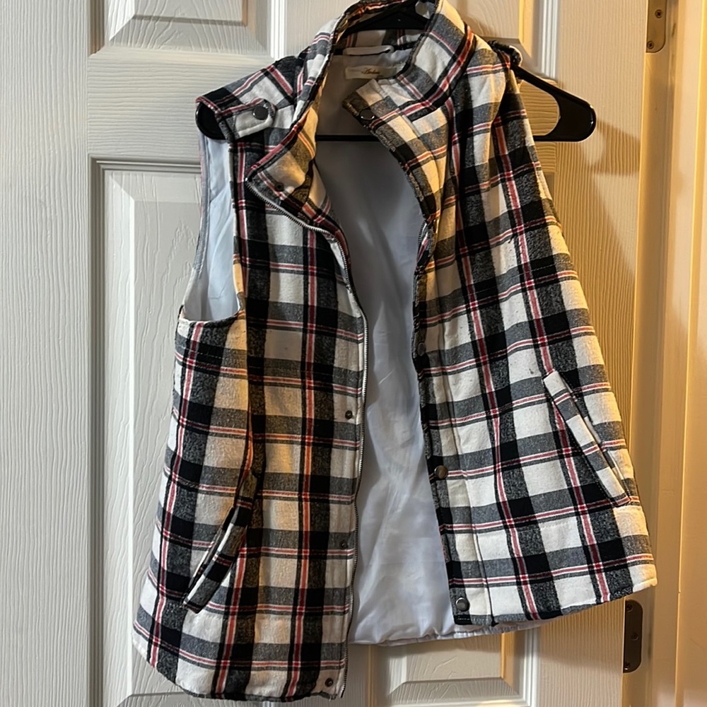 Plaid vest